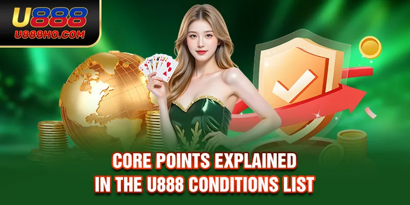 Core points explained in the U888 conditions list