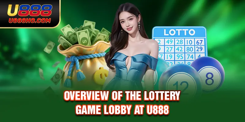 Overview of the lottery game lobby at U888