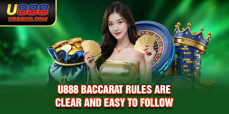 U888 Baccarat rules are clear and easy to follow